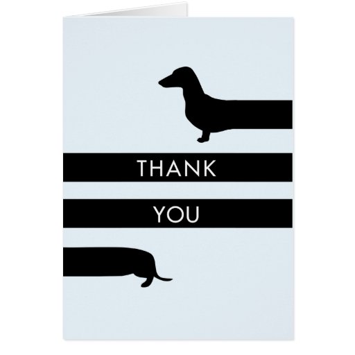Image of Funny Dachshund Thank You