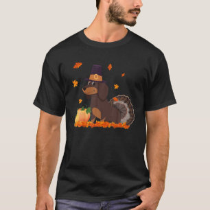 Funny Dachshund Turkey Costume Thanksgiving Gift T-Shirt