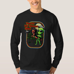 Funny Dachshund Weenie Alien You're Chosen One UFO T-Shirt