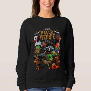 Funny Dachshund Weenie Doxie Halloween Costume Men Sweatshirt
