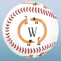 Funny Dachshund Wiener Sausage Dog Monogram