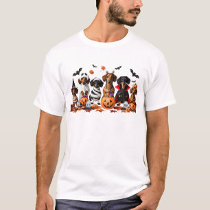 Funny Dachshunds Halloween Dog Lover T-Shirt