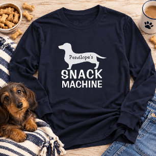 Funny Dachshund's SNACK MACHINE Personalised T-Shirt