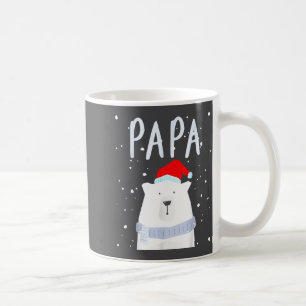 Funny Dad Bear Christmas Saint Hat Couples Family Coffee Mug