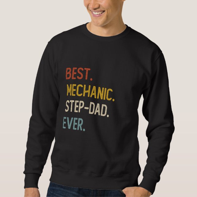 Funny Dad Best Mechanic Step-Dad Ever Shirts Fathe (Front)