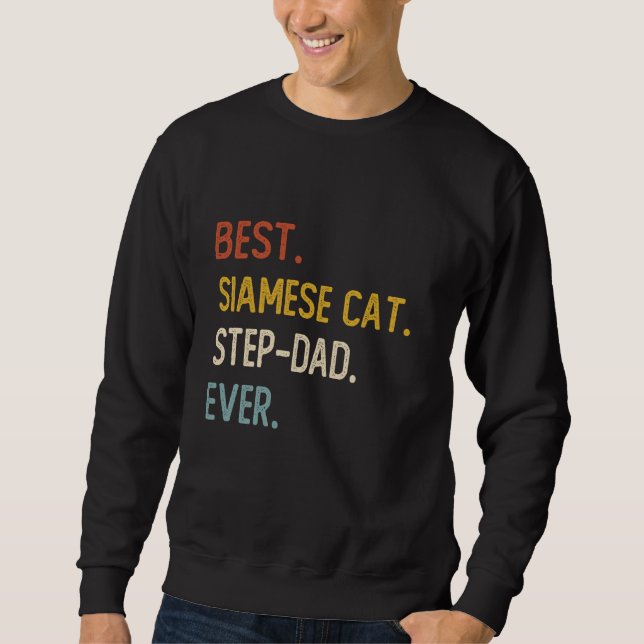 Funny Dad Best Siamese Cat Step-Dad Ever Shirts Fa (Front)