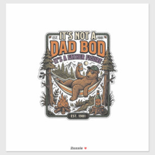 Funny Dad Bod Bear Camping Father Figure Shirt_1