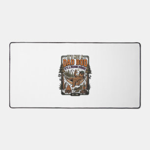 Funny Dad Bod Bear Camping Father Figure Shirt_1 Desk Mat