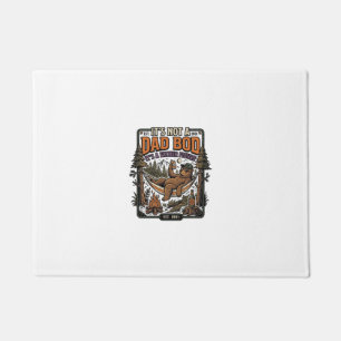 Funny Dad Bod Bear Camping Father Figure Shirt_1 Doormat