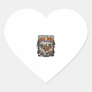 Funny Dad Bod Bear Camping Father Figure Shirt_1 Heart Sticker