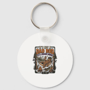 Funny Dad Bod Bear Camping Father Figure Shirt_1 Key Ring