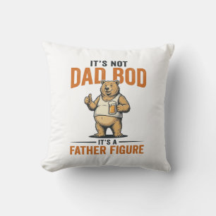 Funny Dad Bod Father Figure Bear Beer Shirt_1 Cushion