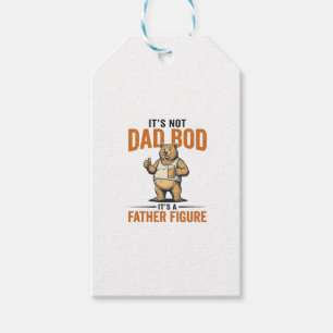 Funny Dad Bod Father Figure Bear Beer Shirt_1 Gift Tags