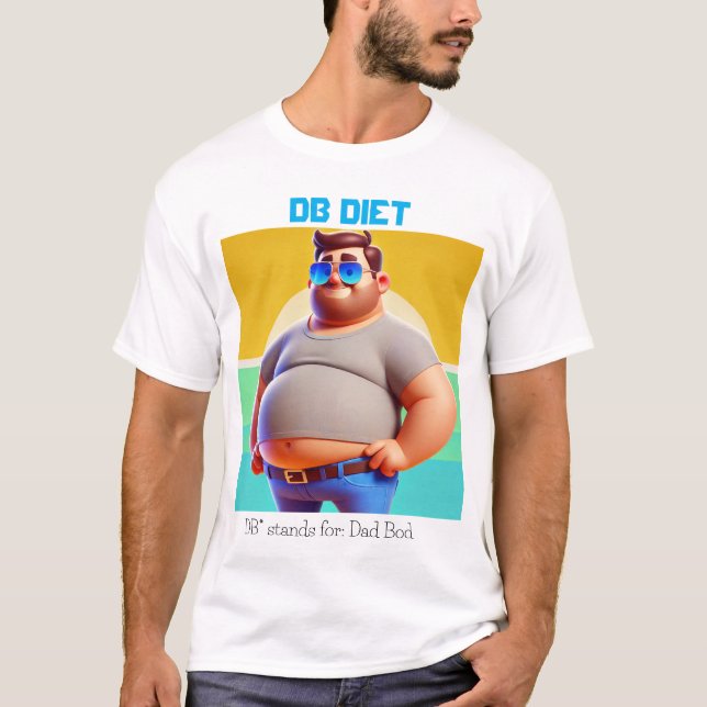 Funny Dad Bod T-Shirt – DB Diet  (Front)