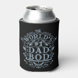 Funny Dad Bod Vintage Antique Humourous Fathers Can Cooler