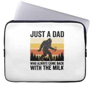 Funny Dad Came Back With the Milk Vintage Shirt_1 Laptop Sleeve