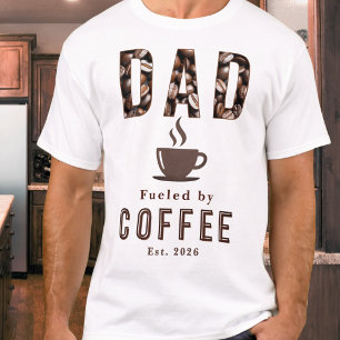 Funny Dad Coffee-Lover Cup Father's Day Est. T-Shirt