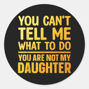 Funny Dad Design For Father Daddy Papa Men From Da Classic Round Sticker