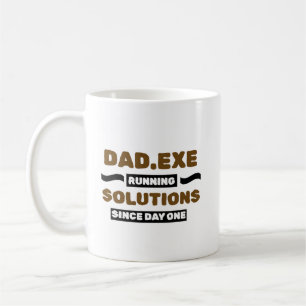 Funny Dad.exe Running Solutions Coffee Mug