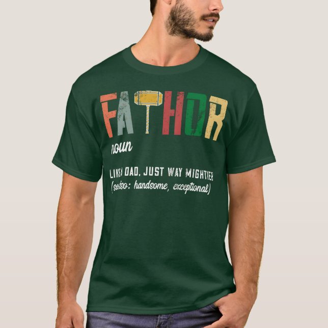 Funny Dad Father Fa friends T-Shirt (Front)