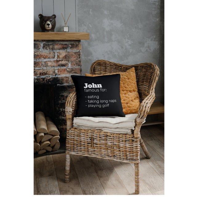 Funny Dad Father's Day, Novelty Gift Personalised Cushion (Creator Uploaded)