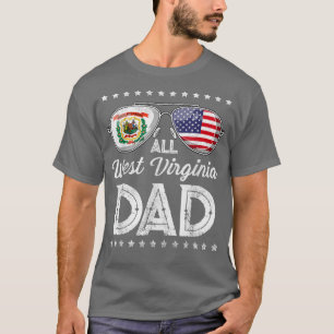 Funny Dad Father's Day West Virginia 4th Of July U T-Shirt