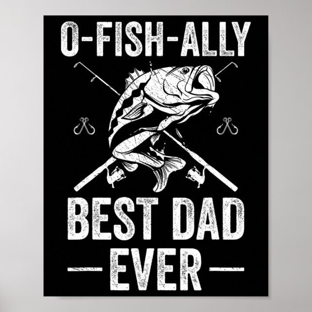 Funny Dad Fish B Fishing Father  Poster (Front)
