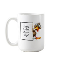 Funny dad gift with funny and quirky duck