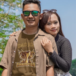 Funny Dad Joke Champion Trophy  T-Shirt