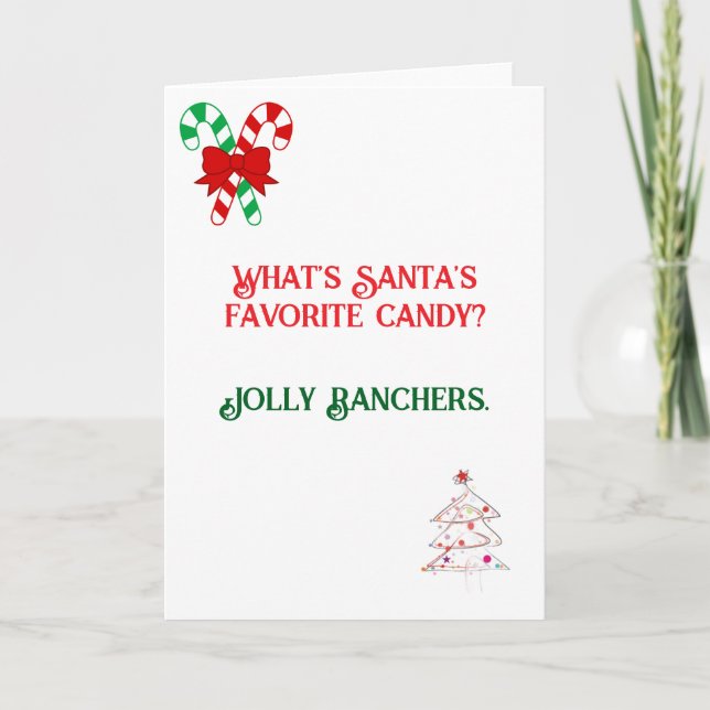 Funny Dad Joke designed Christmas Card (Front)