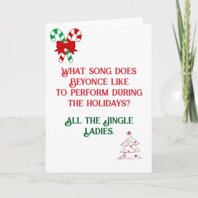 Funny Dad Joke designed Christmas Card (Front)