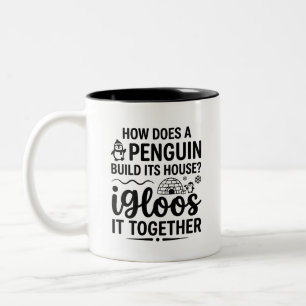 Funny Dad Joke Mug, Quote Mug, Gift for Coffee Lov Two-Tone Coffee Mug