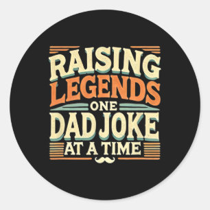 Funny Dad Joke Shirt From Kids Men Funny Fathers D Classic Round Sticker