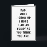 Funny Dad Jokes Birthday Father's Day Card<br><div class="desc">Are you looking for a funny Father's Day card? Look at our Funny Dad Jokes Birthday Father's Day Card! Great for anyone who loves humour.  Funny Card For Dad!</div>