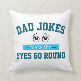 Funny Dad Jokes Father Pun Cushion
