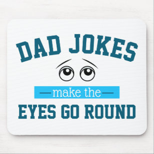 Funny Dad Jokes Father Pun Mouse Mat