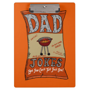Funny Dad Jokes Fathers Day Grilling Quote  Clipboard