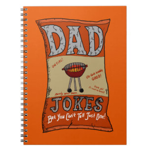 Funny Dad Jokes Fathers Day Grilling Quote T-Shirt Notebook