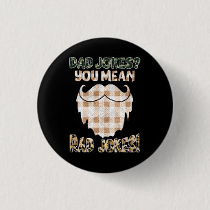 Funny Dad Jokes Father's Day Rad Jokes 3 Cm Round Badge