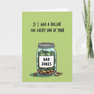 Funny Dad Jokes In Jar Card