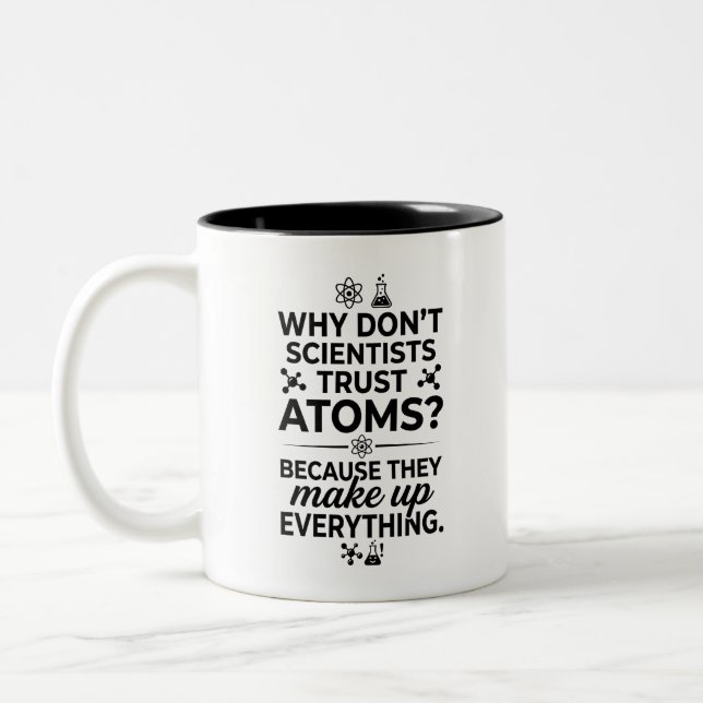 Funny Dad Jokes Mug 2-Tone Perk (Left)