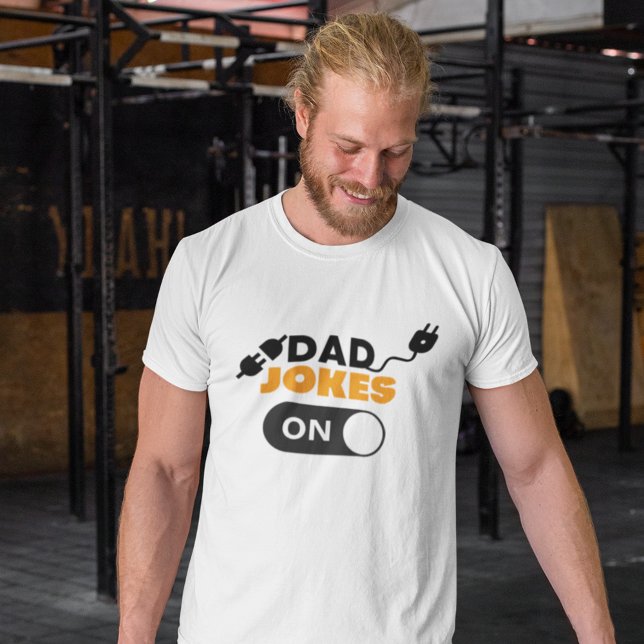 Funny Dad Jokes On Father's Day Quote Typography T-Shirt (Creator Uploaded)