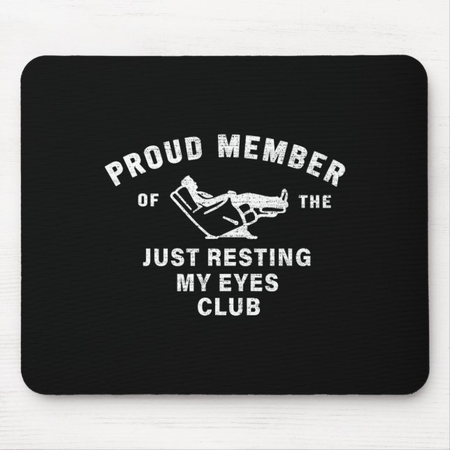 Funny Dad,just Resting My Eyes For Dad Gift Dad Fa Mouse Mat (Front)