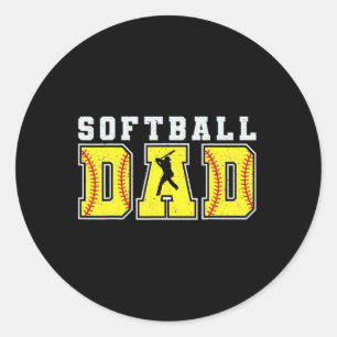 Funny Dad Life Softll Sell Grandpa Father's Day Classic Round Sticker