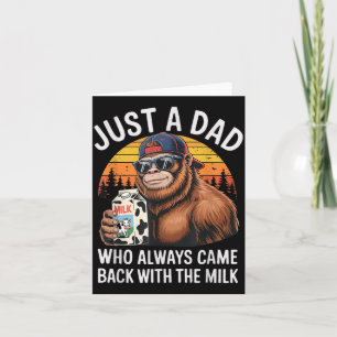 Funny Dad Milk Meme Modern Humour Joke for Men Card