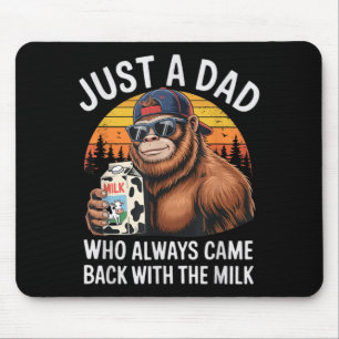 Funny Dad Milk Meme Modern Humour Joke for Men Mouse Mat