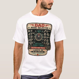 Funny Dad Mode Selector Father’s Day T-Shirt