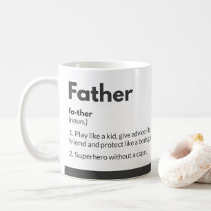 Funny dad mugs Witty Typography Quote Superhero