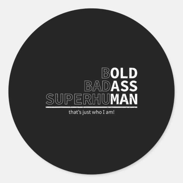 Funny Dad Old Man Grandpa Gag Birthday Fathers Day Classic Round Sticker (Front)