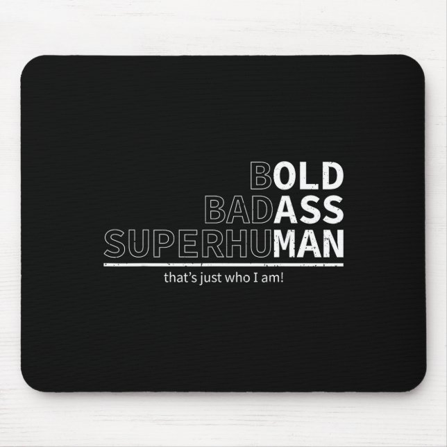 Funny Dad Old Man Grandpa Gag Birthday Fathers Day Mouse Mat (Front)